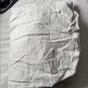 Quince fitted linen king size sheet